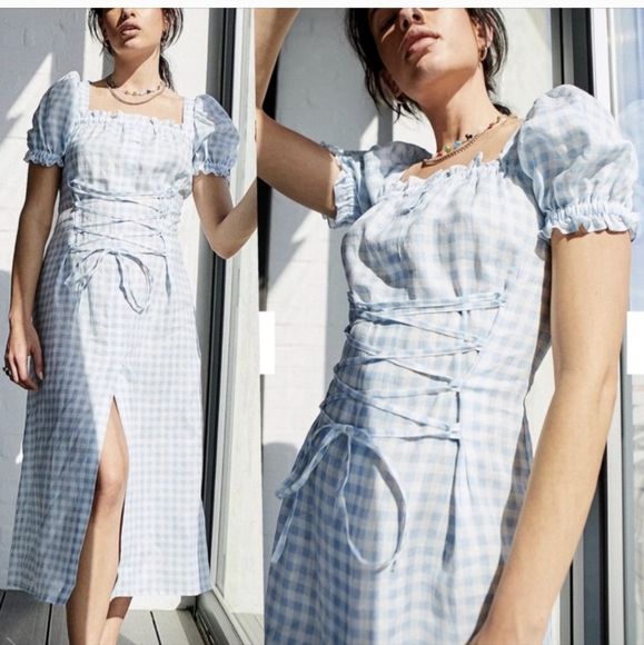 NWT Sleeper Vichy Marquis Maiden dress, small - Picture 4 of 8